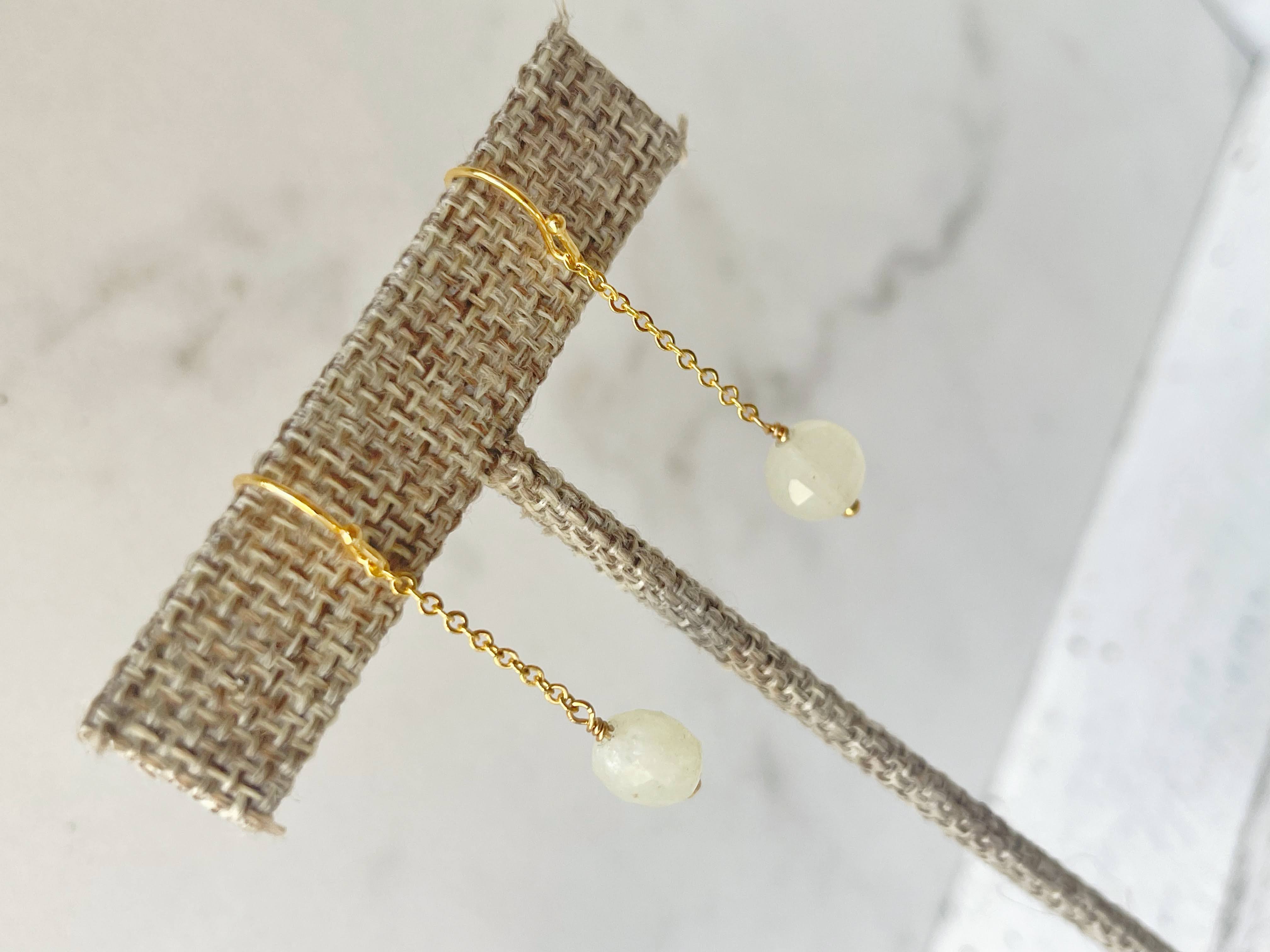 Rage Gems & Jewelry - Wholesale Dangle Earrings - Faceted Morganite Coin Drop Earrings5