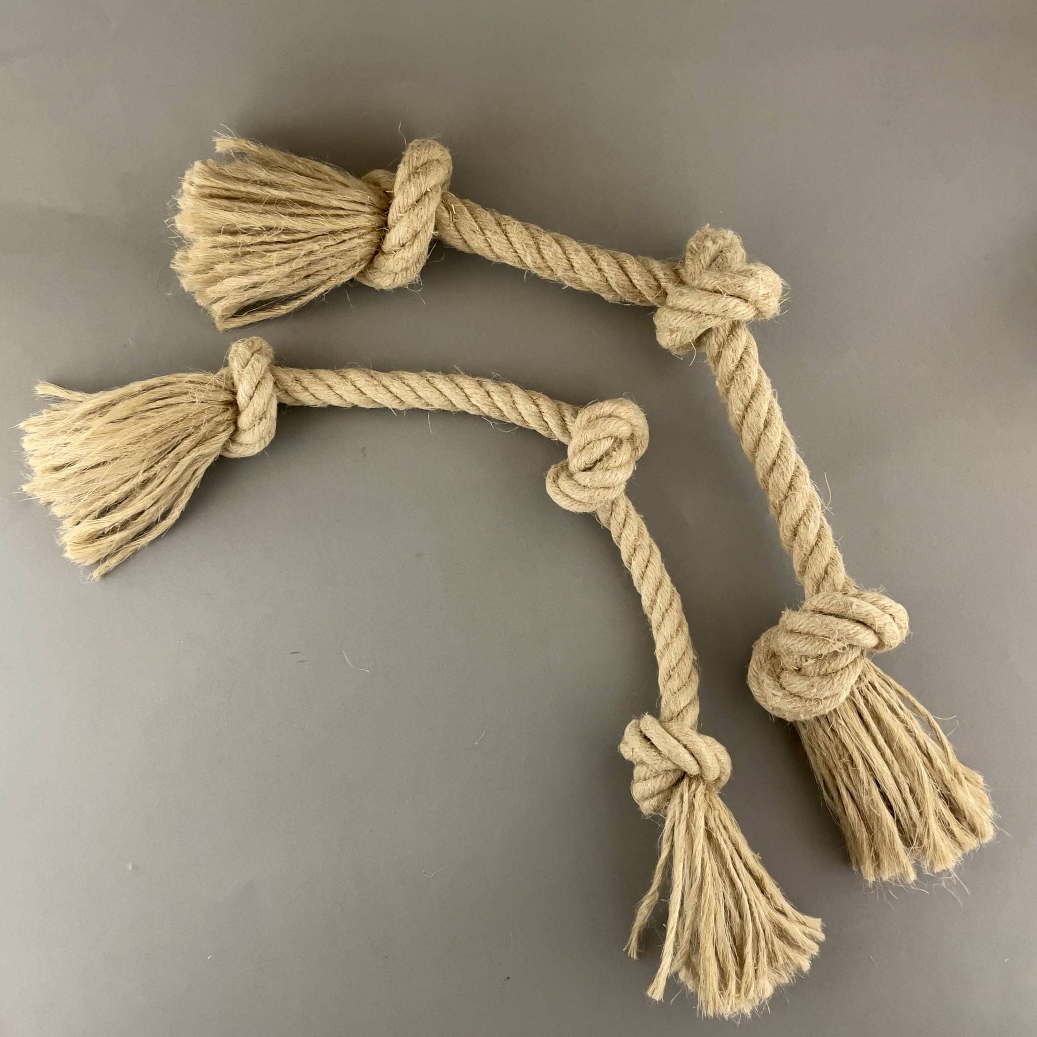 Pawsome Pet Toys - Wholesale Pet Rope Toy - Dog - Hemp Rope Dog Toy with 3 Knots | 100% Natural Dog Toy2