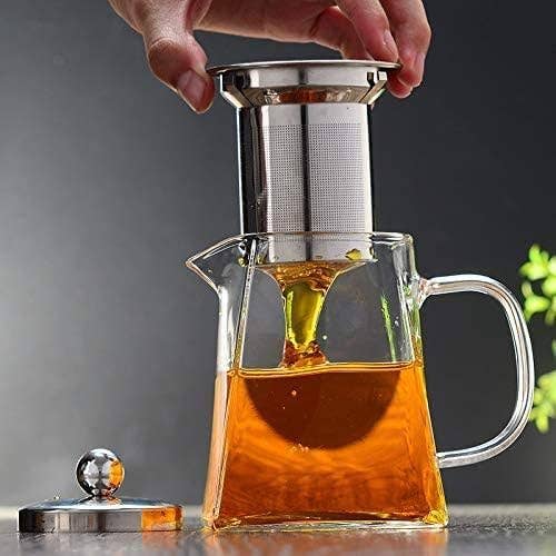 VIGOR - Wholesale Tea Pot - Borosilicate Glass Tea Kettle Stovetop Safe Blooming & Loose0