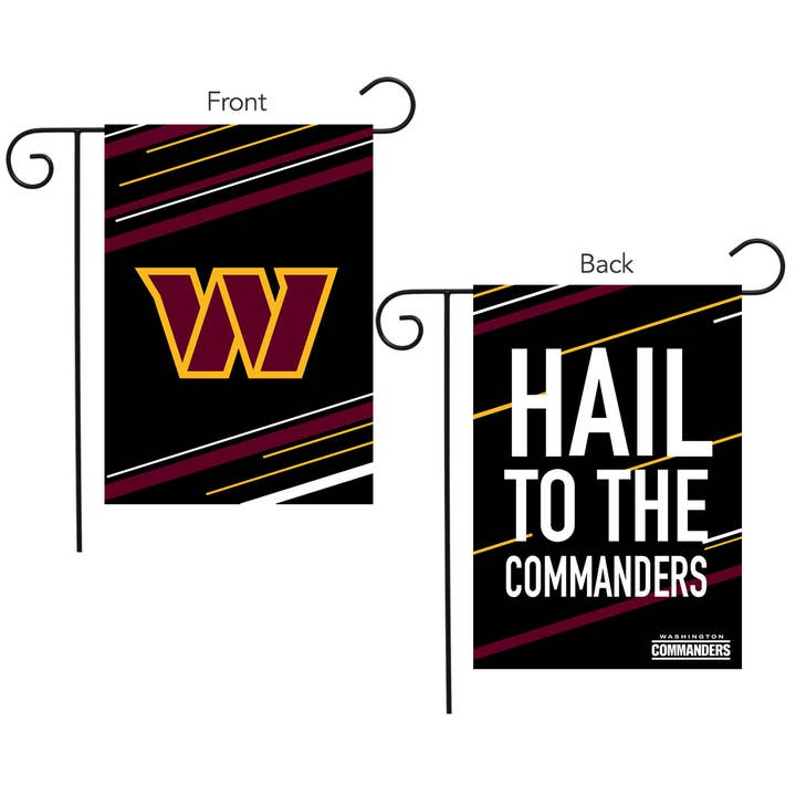 Washington Commanders Slogan Double-Sided NFL Garden Flag for wholesale by Briarwood Lane