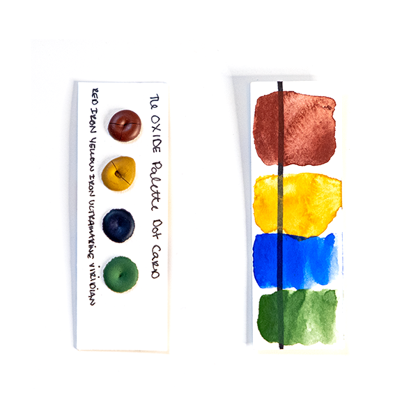 Vintage Watercolors - Wholesale Watercolor Paint - The Oxide Palette Watercolor Dot Cards1