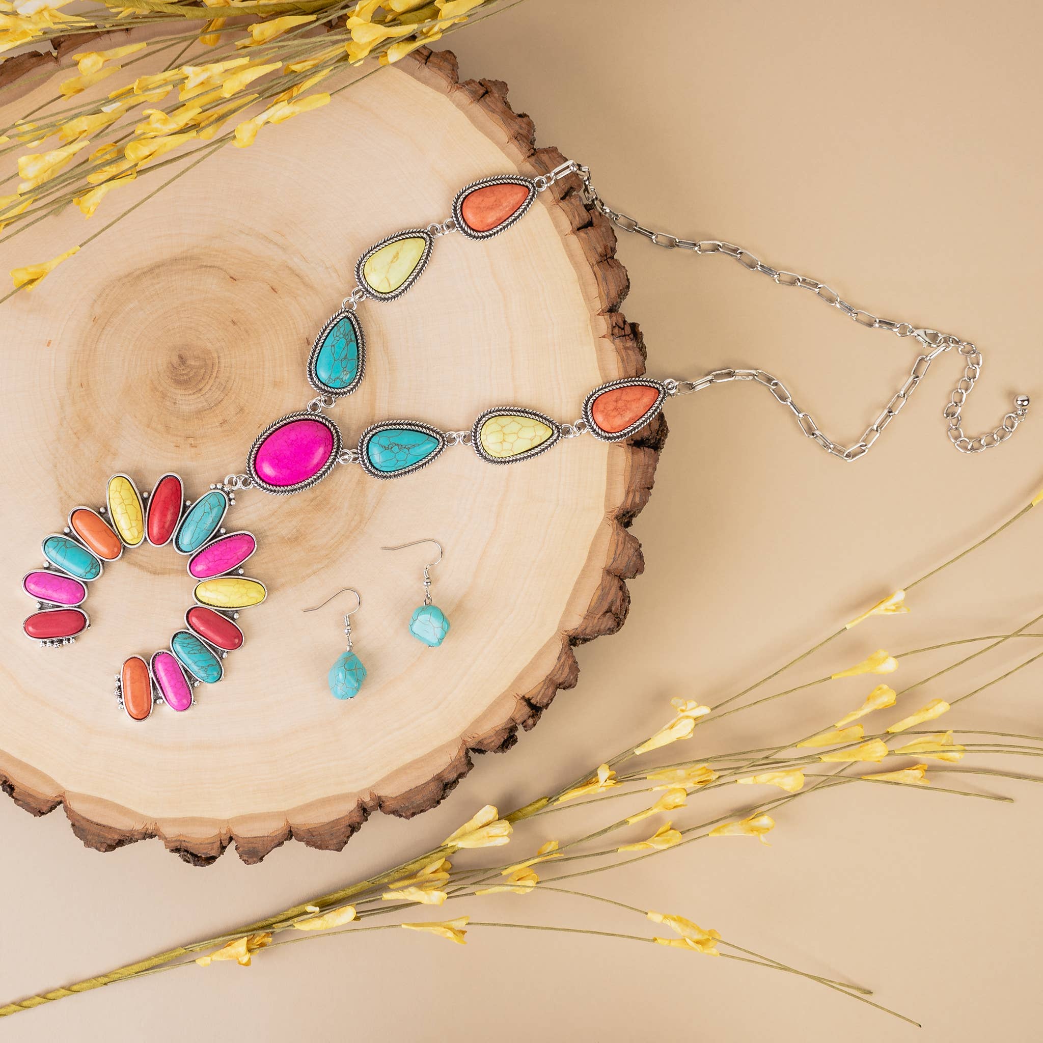 Your Fashion Wholesale – Engroshandel Smykkesæt – Squash Blossom halskæde2