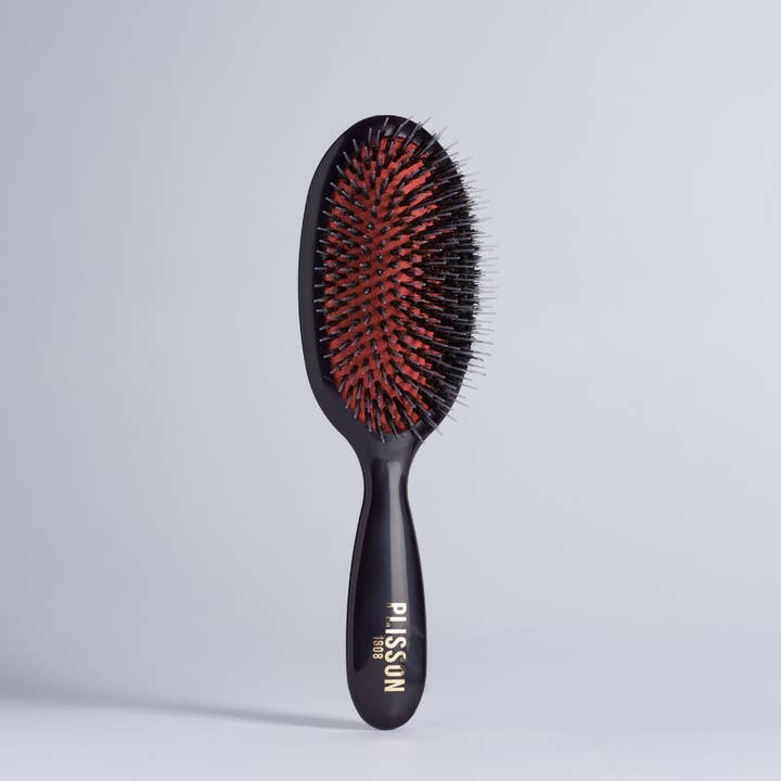 Middelgrote pneumatische haarborstel met wilde zwijn- en nylonharen voor wholesale door Plisson 1808