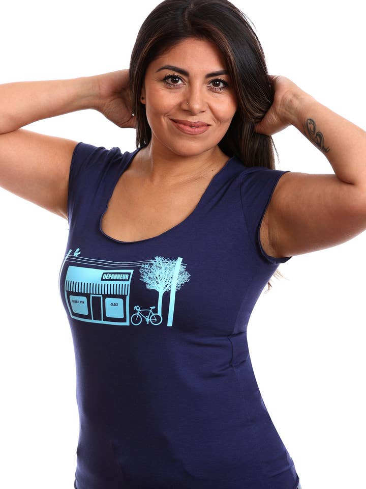 Depanneur T-shirt voor dames — Bamboo voor wholesale door PLB Design