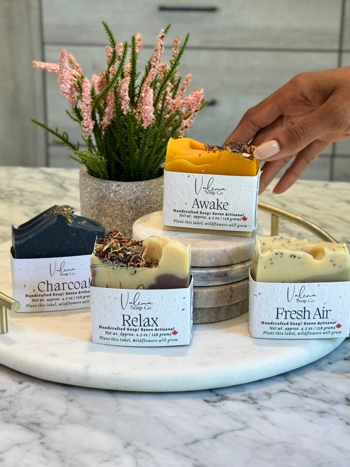 Awake Soap Bar Lemongrass • Spearmint • Peppermint for wholesale by Valena Soap Co.