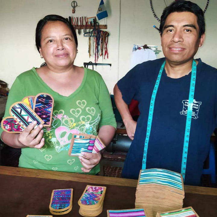 Lumily - Wholesale Luggage Tag - Huipil Up-cycled Textile Luggage Bag Tag - Guatemala8