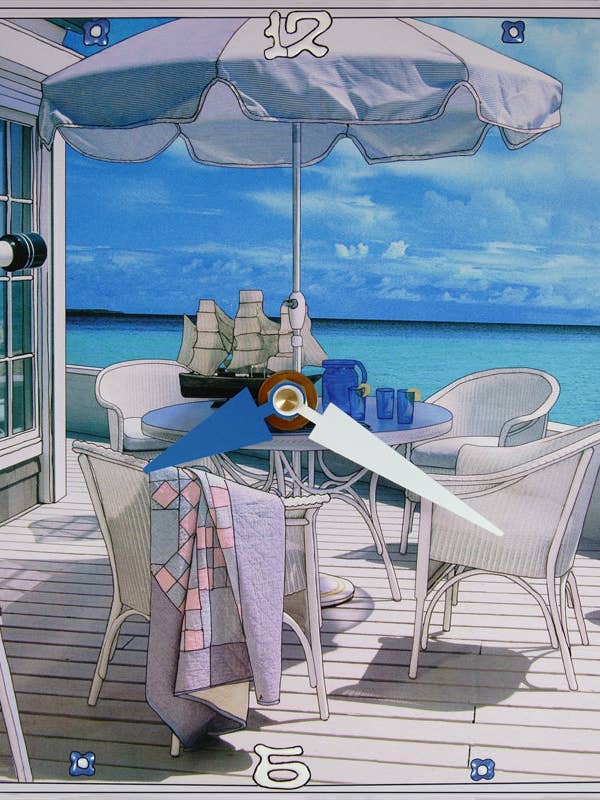 Blue Heaven, Collageklok voor wholesale door Lea Alboher