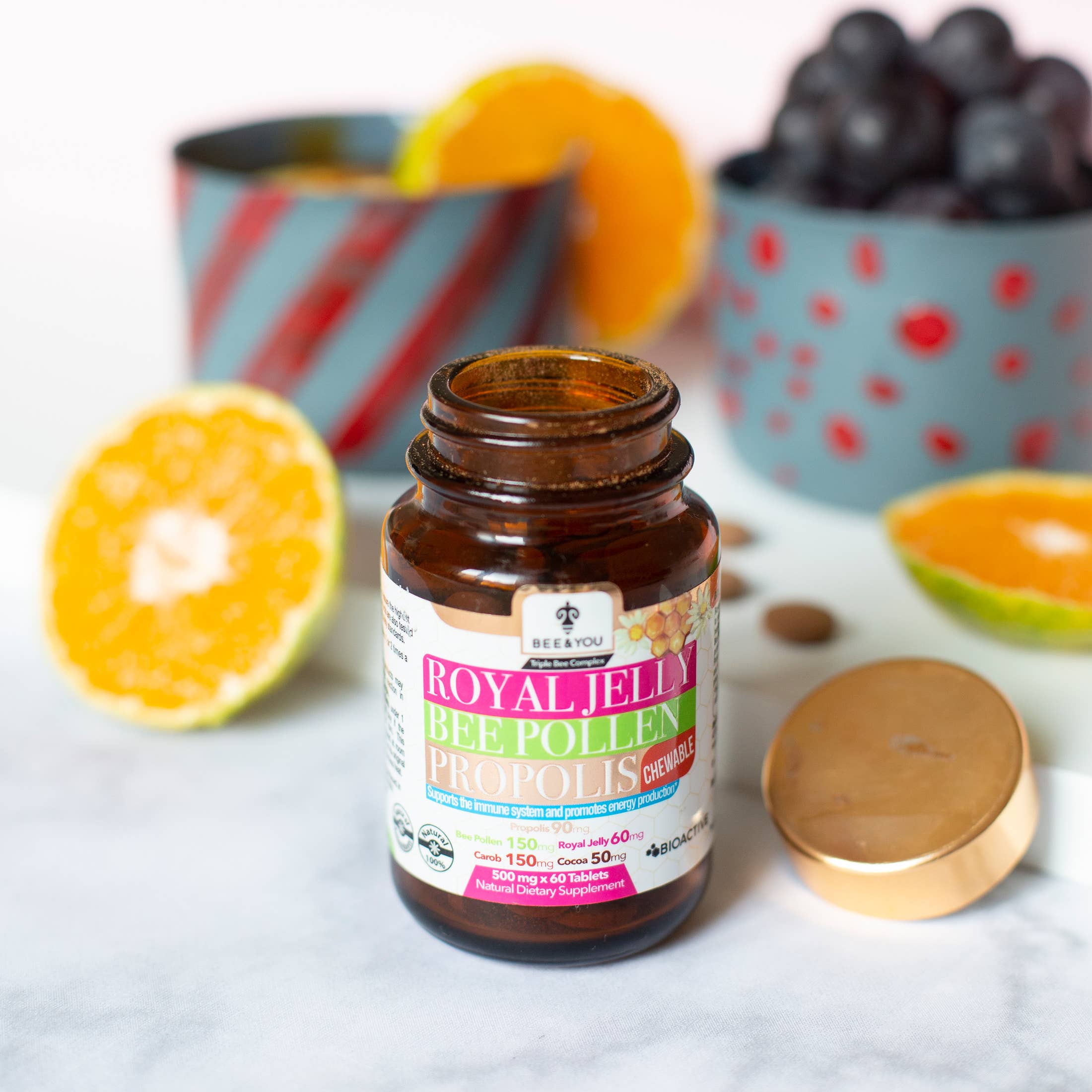 BEE&YOU – Engroshandel Kosttilskud og vitaminer – BEE&YOU tyggetabletter med royal jelly, bi-pollen og propolis3