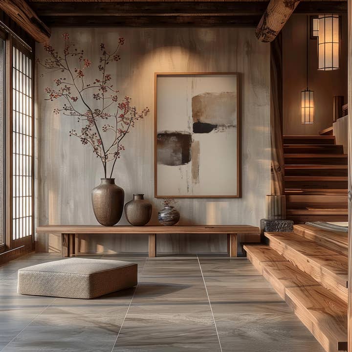 Stille Justering | Moderne Kunsttryk | Sort Ramme for engroshandel hos Artsriver