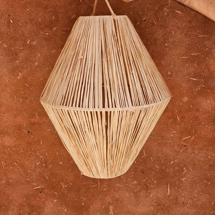 Candeeiro de ráfia pendurado, luminária pendente, Decoração Inspirada na Natureza por atacado de Moroccan Natural bazaar