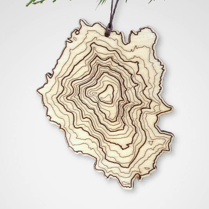 Adorno topográfico de Mt Adams para venta al por mayor de SML | Simple Modern Living