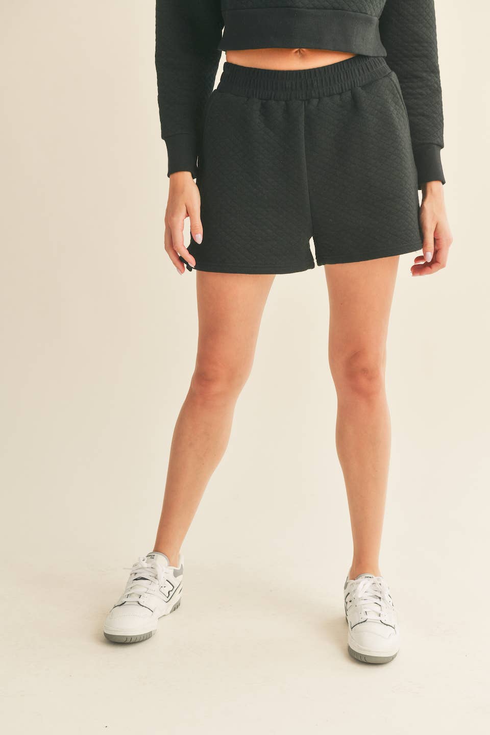 Sort Sorte quiltede bokseshorts for engroshandel på Faire4