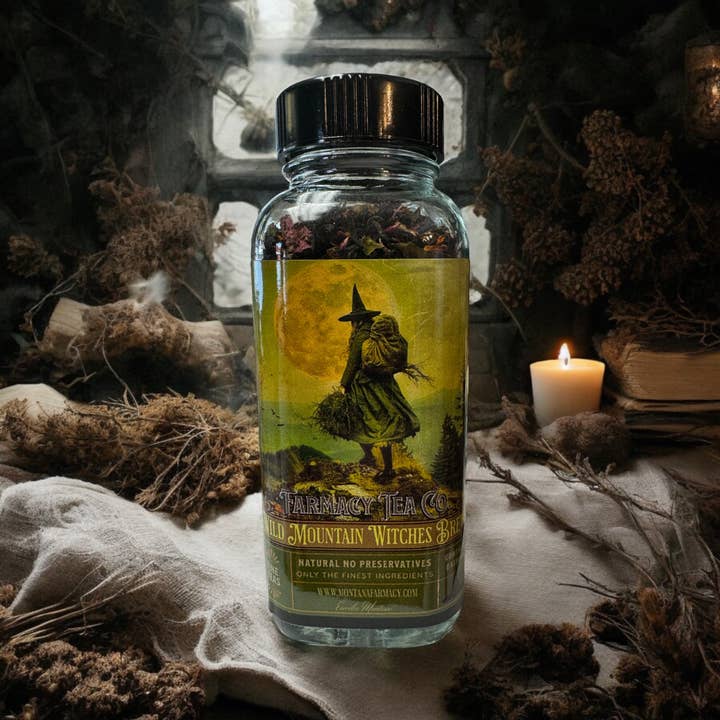 Montana Farmacy - Wholesale Loose Tea - Wild Mountain Witch Witches Brew Tea Dark Academia Cottage