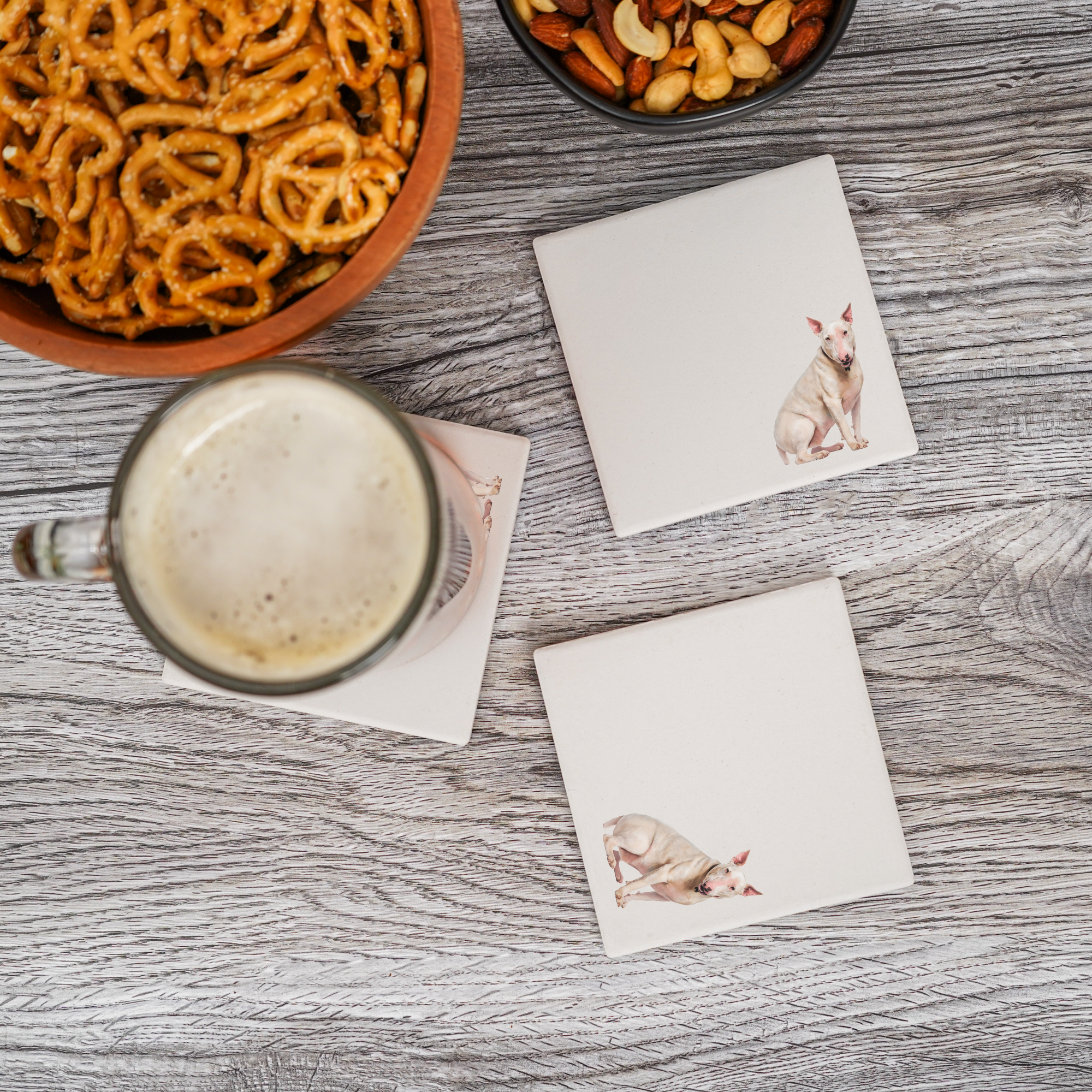 Blue Ridge Mountain Gifts - Wholesale Coasters - Bull Terrier Ceramic Coaster – 70 Breeds Available5