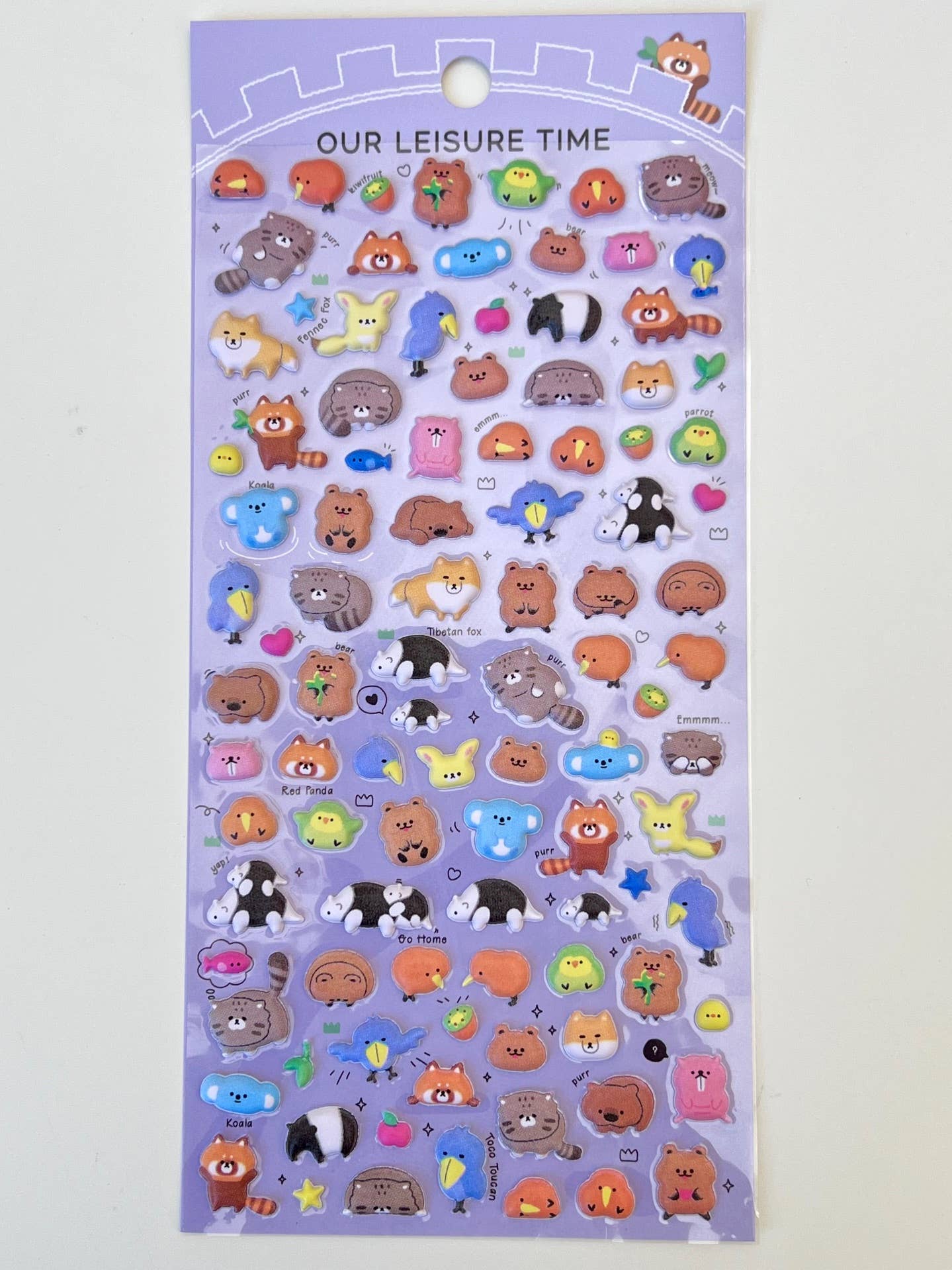 BCmini - Wholesale Sticker - 11023 Tiny Animal Food Court Puffy Assorted Stickers-129