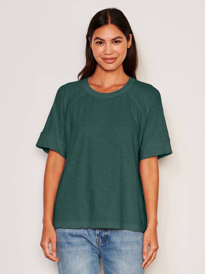 Sundry Boyfriend Tee in Rainforest for wholesale by Sundry Clothing