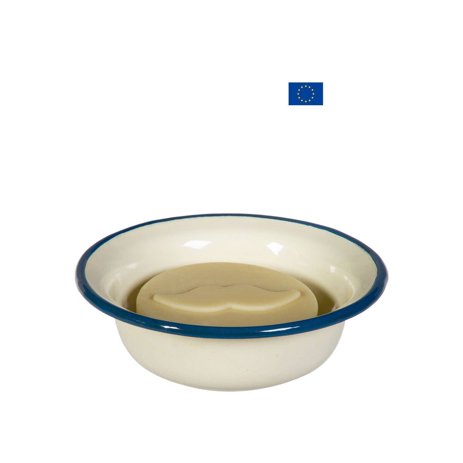 Ecodis - Grand Beau – Großhandel Badeseifenschale – Emaille-Rasierseifenschale aus Eisen – Anaé1