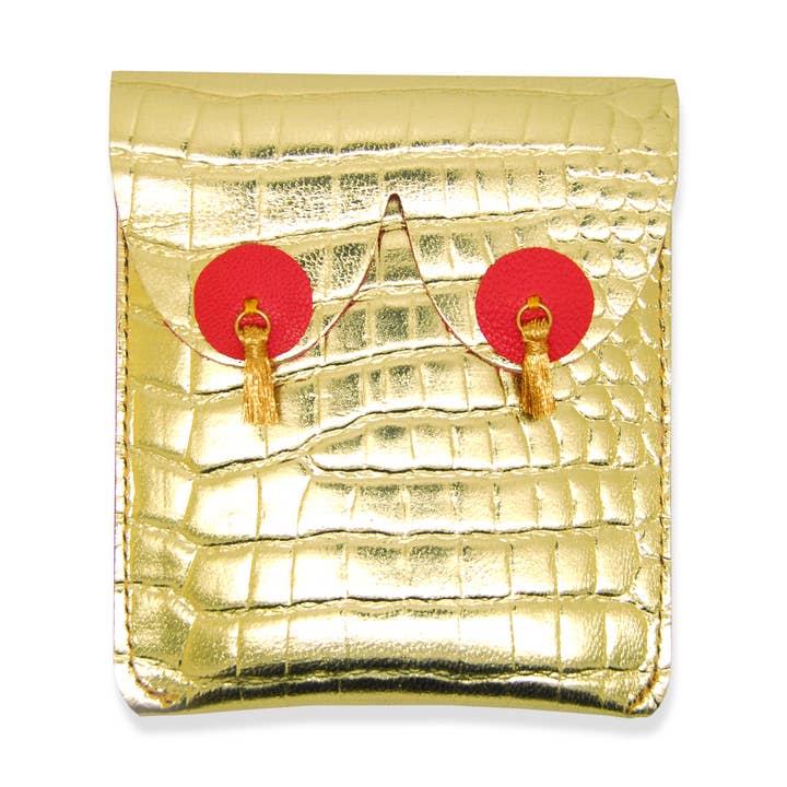 Lux Golden Boobies Pouch: Portamonete Femminista in Pelle per la vendita all'ingrosso da parte di 'Alkemest