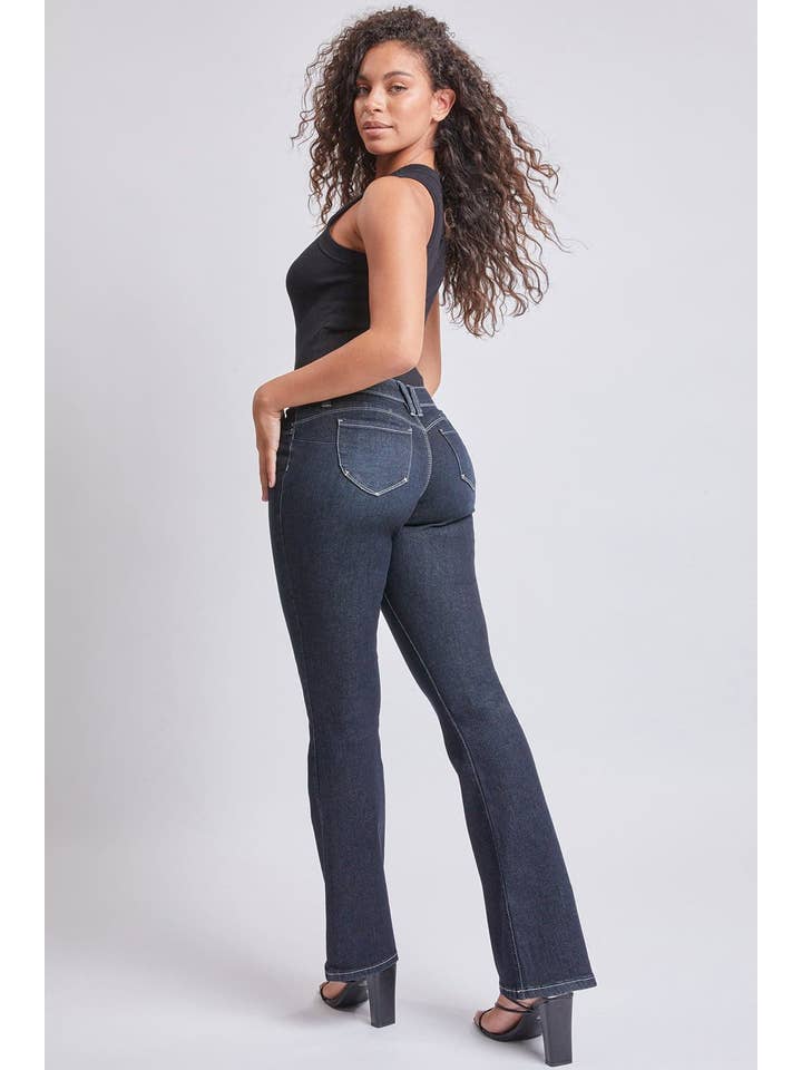 YMI - Wholesale Jeans - Women's - Sustainable WannaBettaButt Mid Rise Bootcut Jeans-P1709376