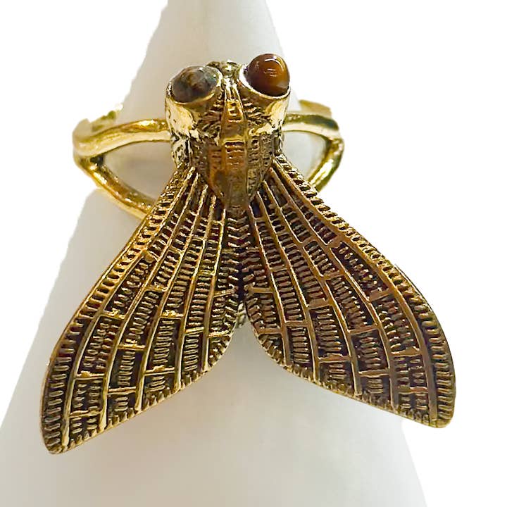 Mal Unik Insekt Djur Mässingsring för wholesale av Zumki