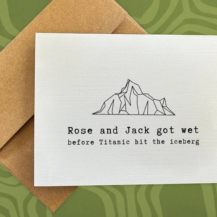 Titanic Foreplay – A2 Romantic Greeting Card for wholesale by Happy Turtle Greetings