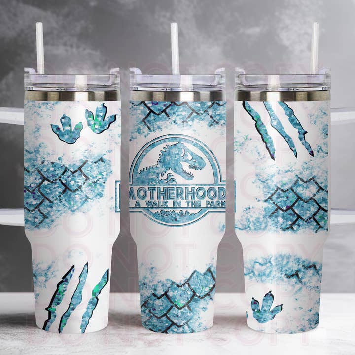 A Maternidade é uma Caminhada no Parque - Caça Azul- 40oz por atacado de GrapeVineWholesale