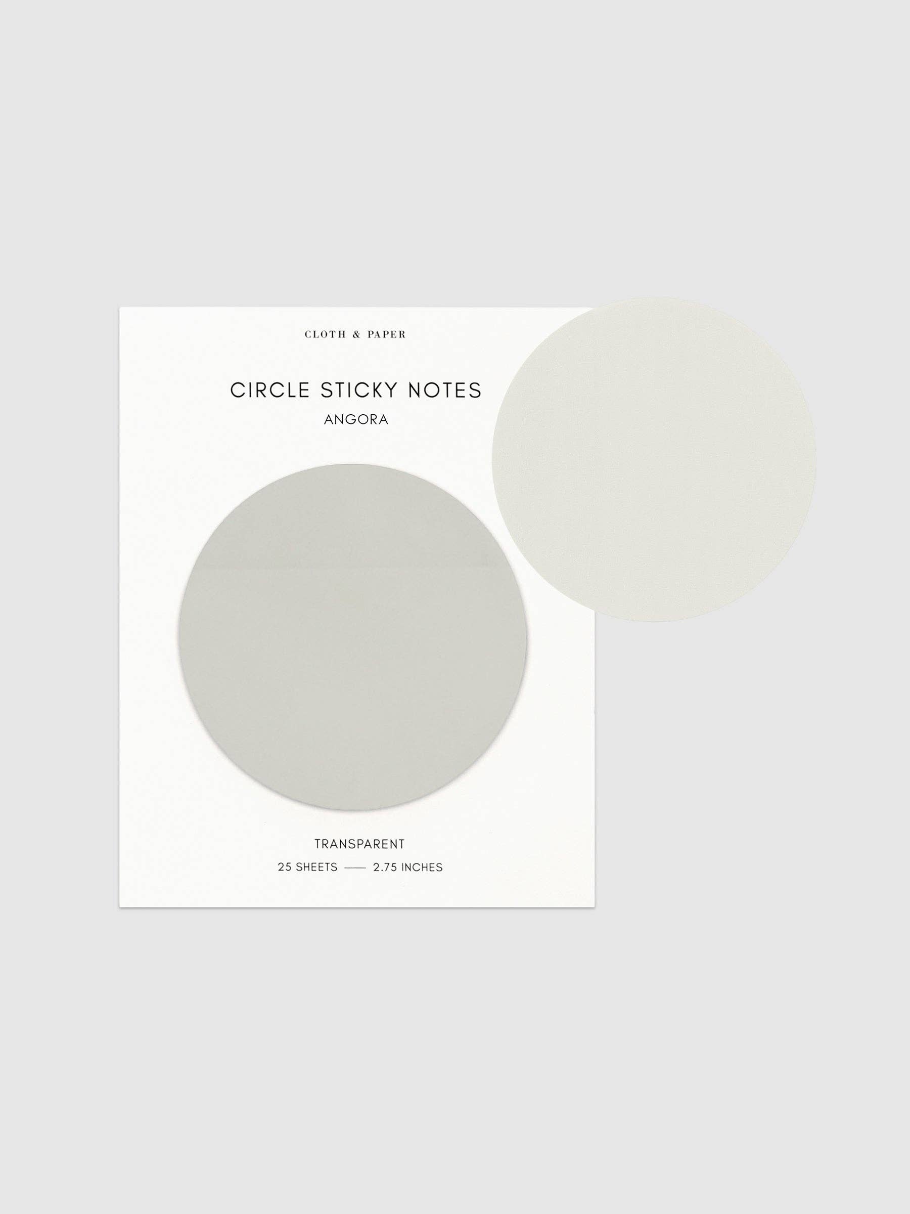 Cloth & Paper - Wholesale Sticky notes - Transparent Circle Sticky Notes1