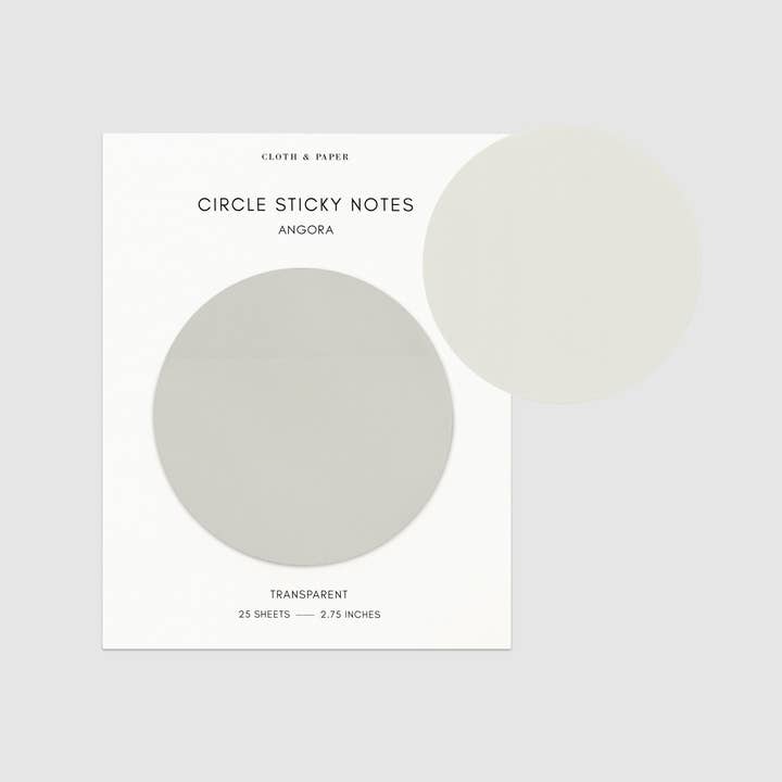 Cloth & Paper - Wholesale Sticky Notes - Transparent Circle Sticky Notes1