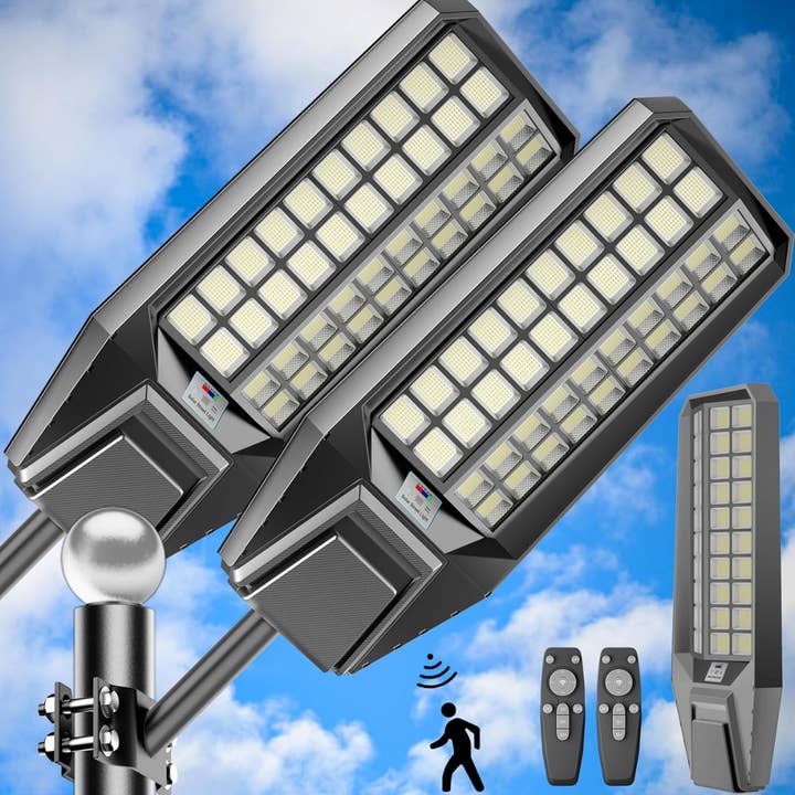 OutdoorSolarOutlet - Wholesale Outdoor/Lawn Light - 6500W Solar Street Light 7000K 800000LM Auto On/Off Dusk to Dawn IP67 Waterproof Motion Sensor1