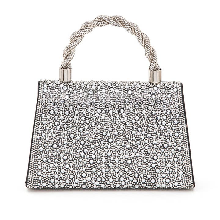 Artini Accessories - Wholesale Clutch Bag - Women's - Statement Rhinestone Top Handle Clutch Bag3