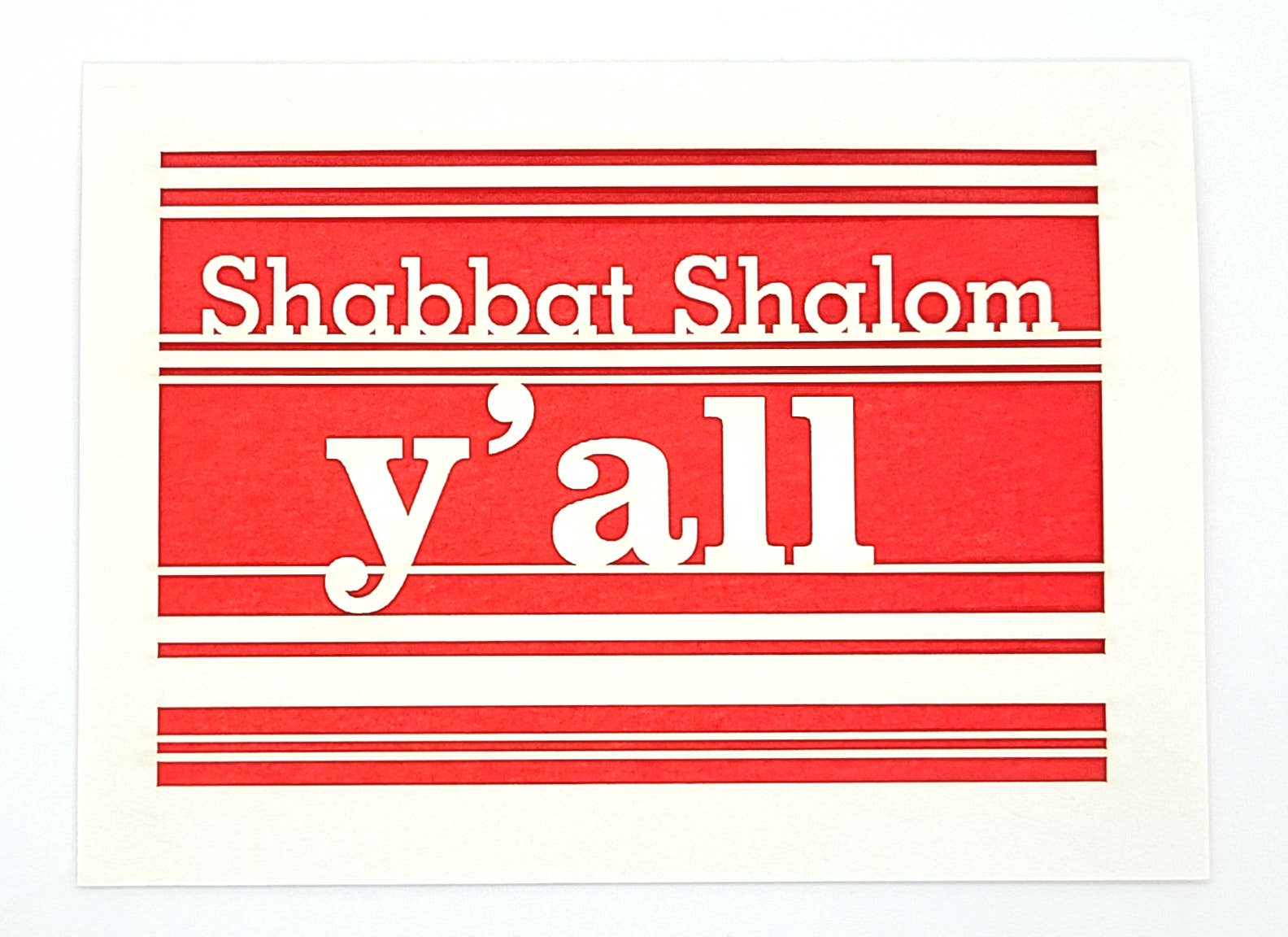 two hermanas - Wholesale Everyday Greeting Card - Shabbat Shalom Y'All Everyday Greeting Card6