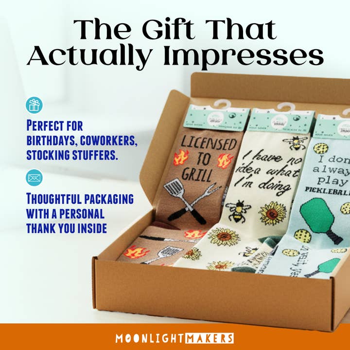 Moonlight Makers - Wholesale Socks – Men's - I Make Pour Decisions - Funny Unisex Socks - Beer, Gift5