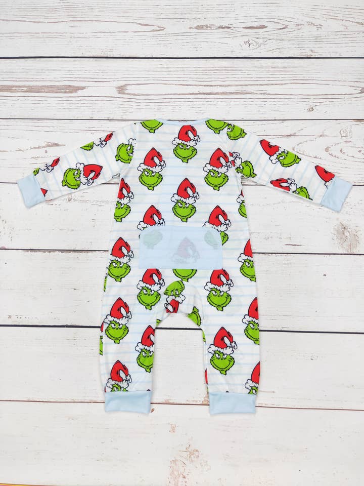 sassy kids palace - Wholesale Sleepsuit - Baby - Boy Christmas Character Zip Sleeper