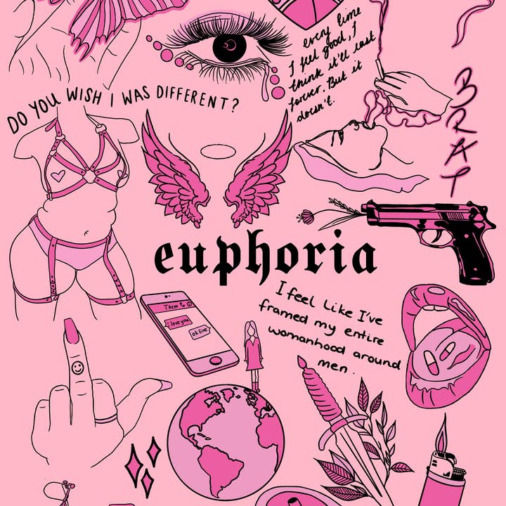 Euphoria High Quality Illustration Art Print for wholesale by Boe Studios