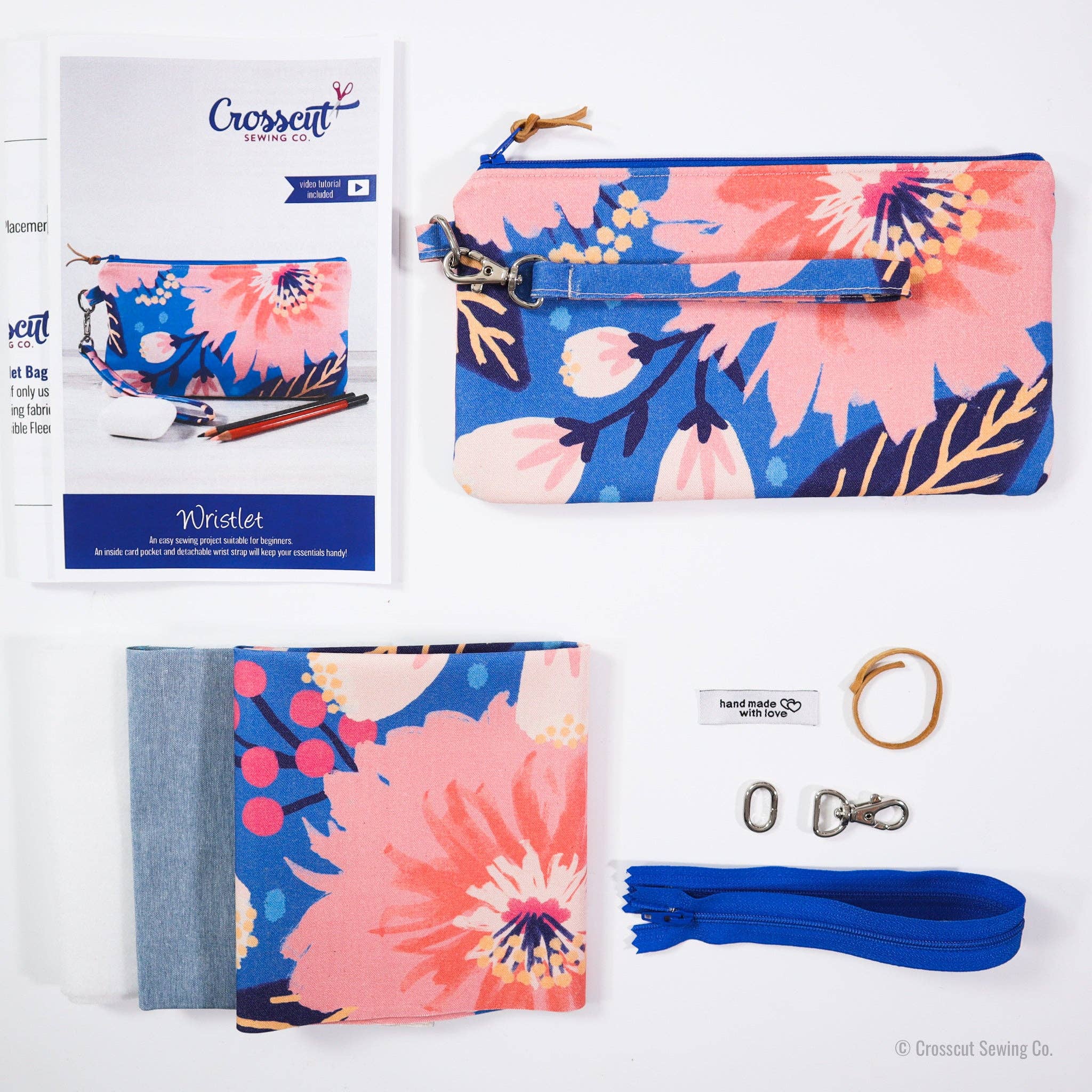Crosscut Sewing Co. - Wholesale Craft Sewing Kit - Wristlet Sewing Kit - Adult Sewing Kit for Beginners73
