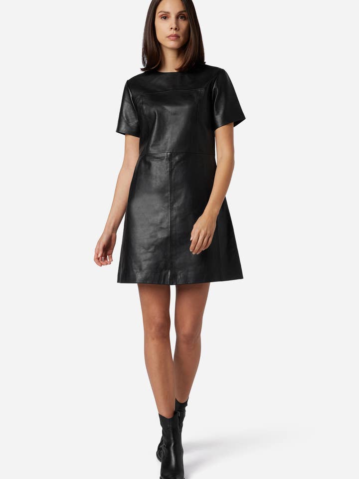 Ricano - Wholesale Dress - Women's - Ladies leather dress femme - premium lamb leather