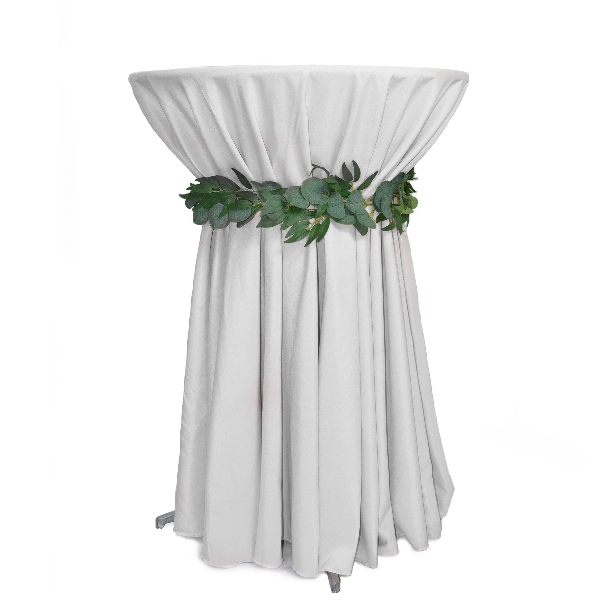 YOUR CHAIR COVERS - Wholesale Tablecloth - 108 inch Polyester Round Tablecloth White1