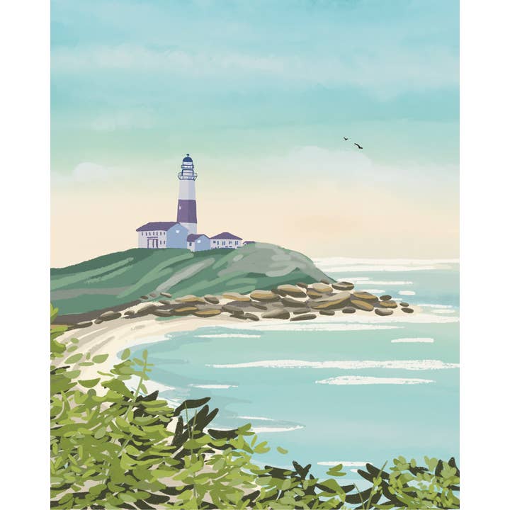Boreas Design Shop - Wholesale Art Print - Montauk Point Lighthouse Print - New York3