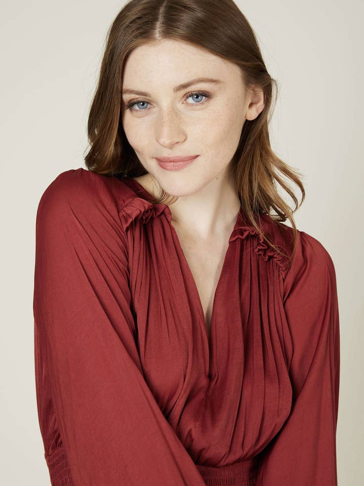 Andy & Lucy - Wholesale Dress - Women's - ATHENA - Long satin dress13