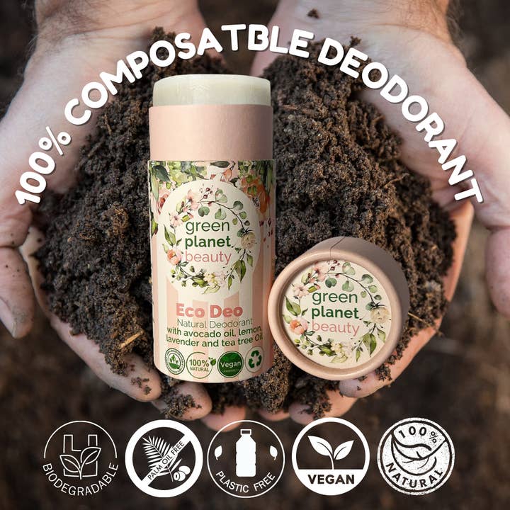 Green Planet Beauty – wholesale Deodorant – Unisex – Plastic Free – All Natural Vegan Deodorant – Aluminium Free
