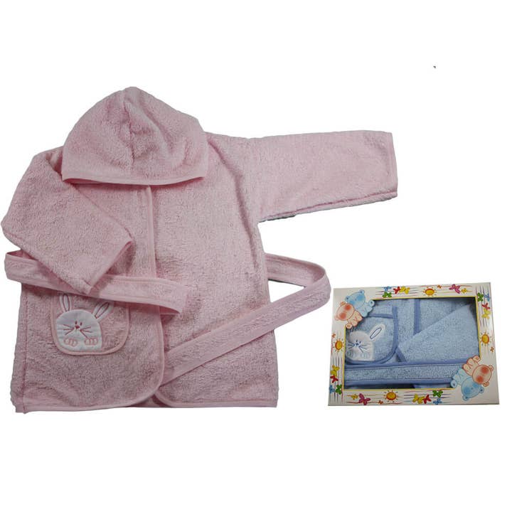 TIPPETE badekåbe med hætte og broderet lomme for engroshandel hos Almatex srl