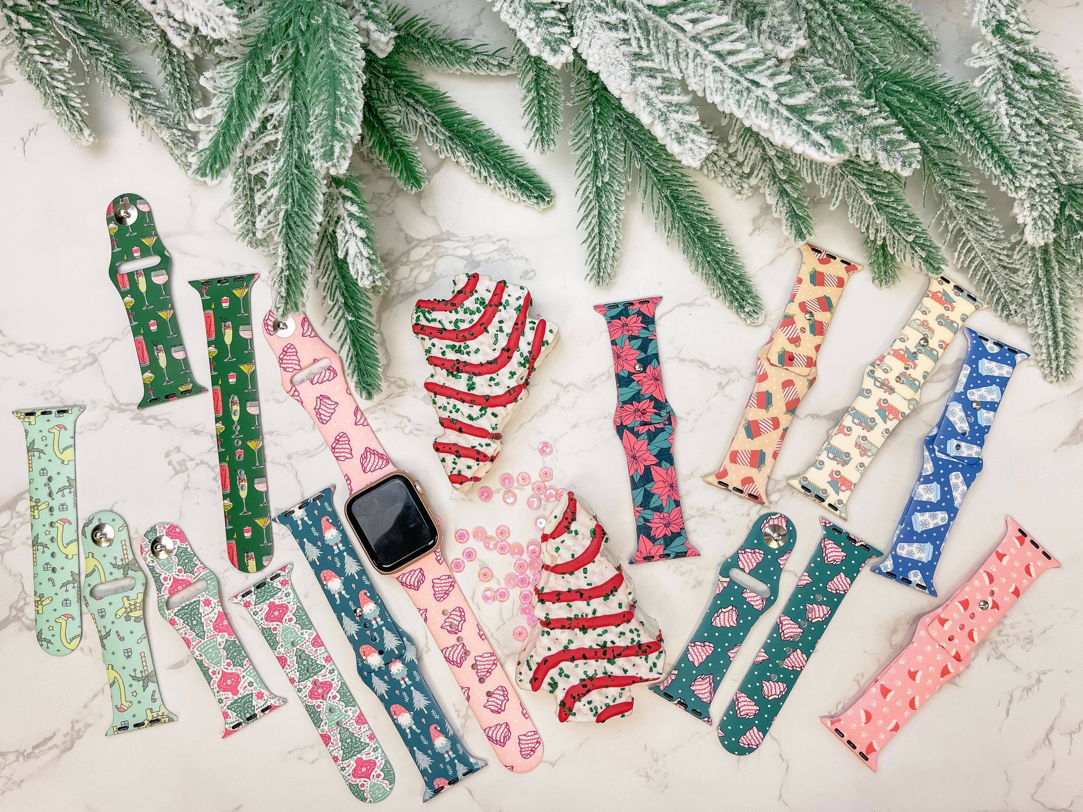 Prep Obsessed Wholesale - Wholesale Watch Band/Strap - Women's - Christmas Coffee Cup Printed Silicone Smart Watch Band1