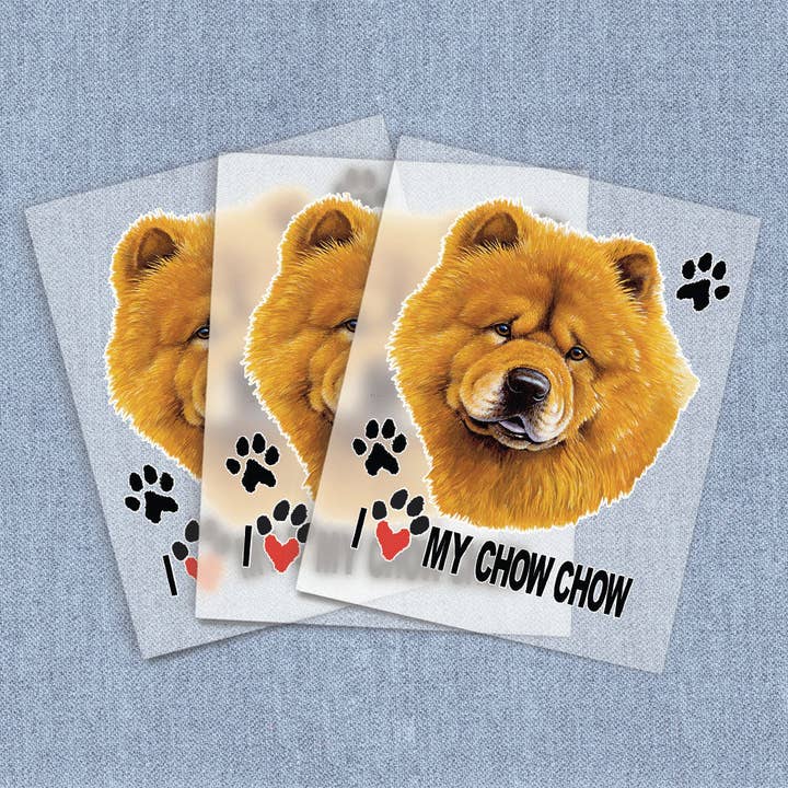 Chow Chow, Transferts thermiques directs sur film pour la vente par Iron It