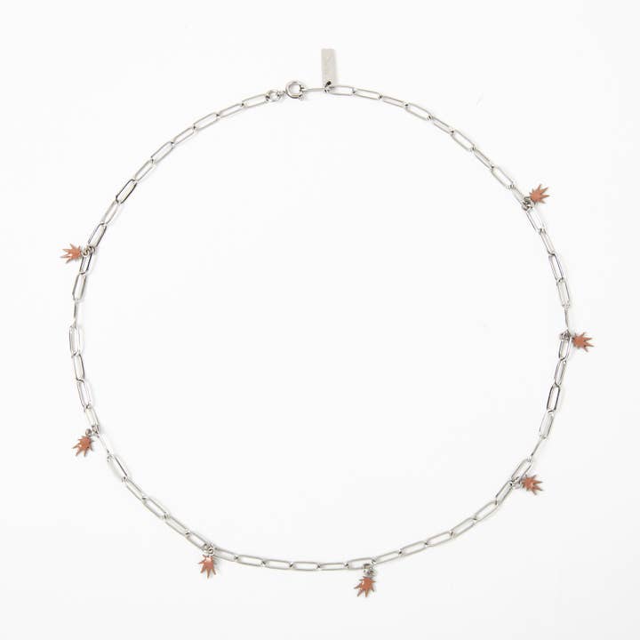 Frankie Smoke - Wholesale Pendant/Charm Necklace - LEAF CHARM NECKLACE