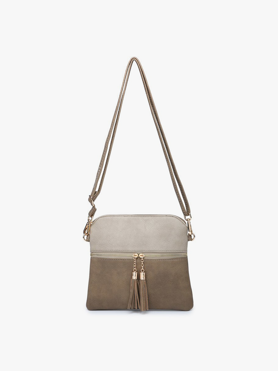 Jen & Co. - Wholesale Crossbody Bag - Women's - M1785 Tara Double Zip Crossbody Bag/Wristlet9