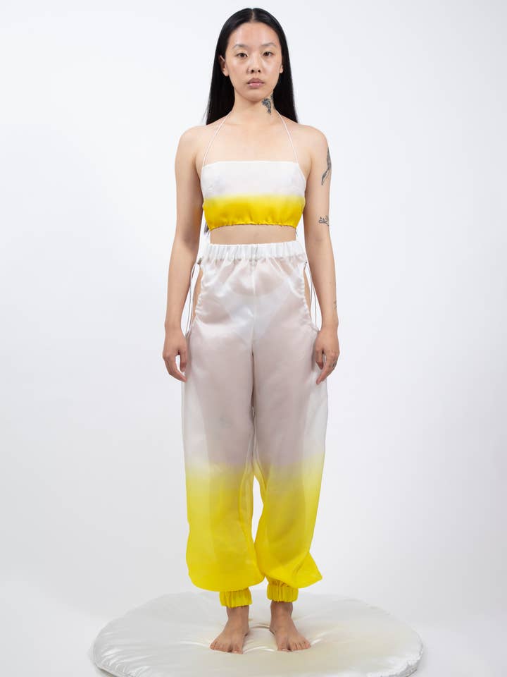 LL.15203 DIP DYE FULL MOON TRACK PANTS for wholesale by Lieu Le