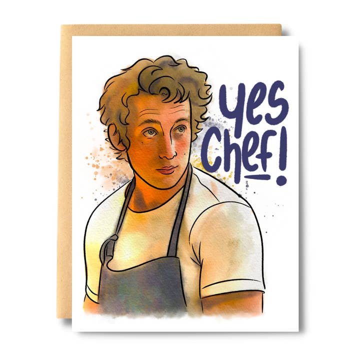 Salt & Paper - Venta al por mayor Tarjetas de felicitación - Tarjeta Yes Chef Bear