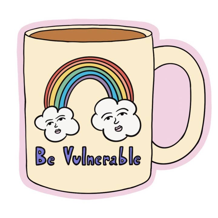 Sei verletzlich Aufkleber für den Großhandel von Haley Searcy Art