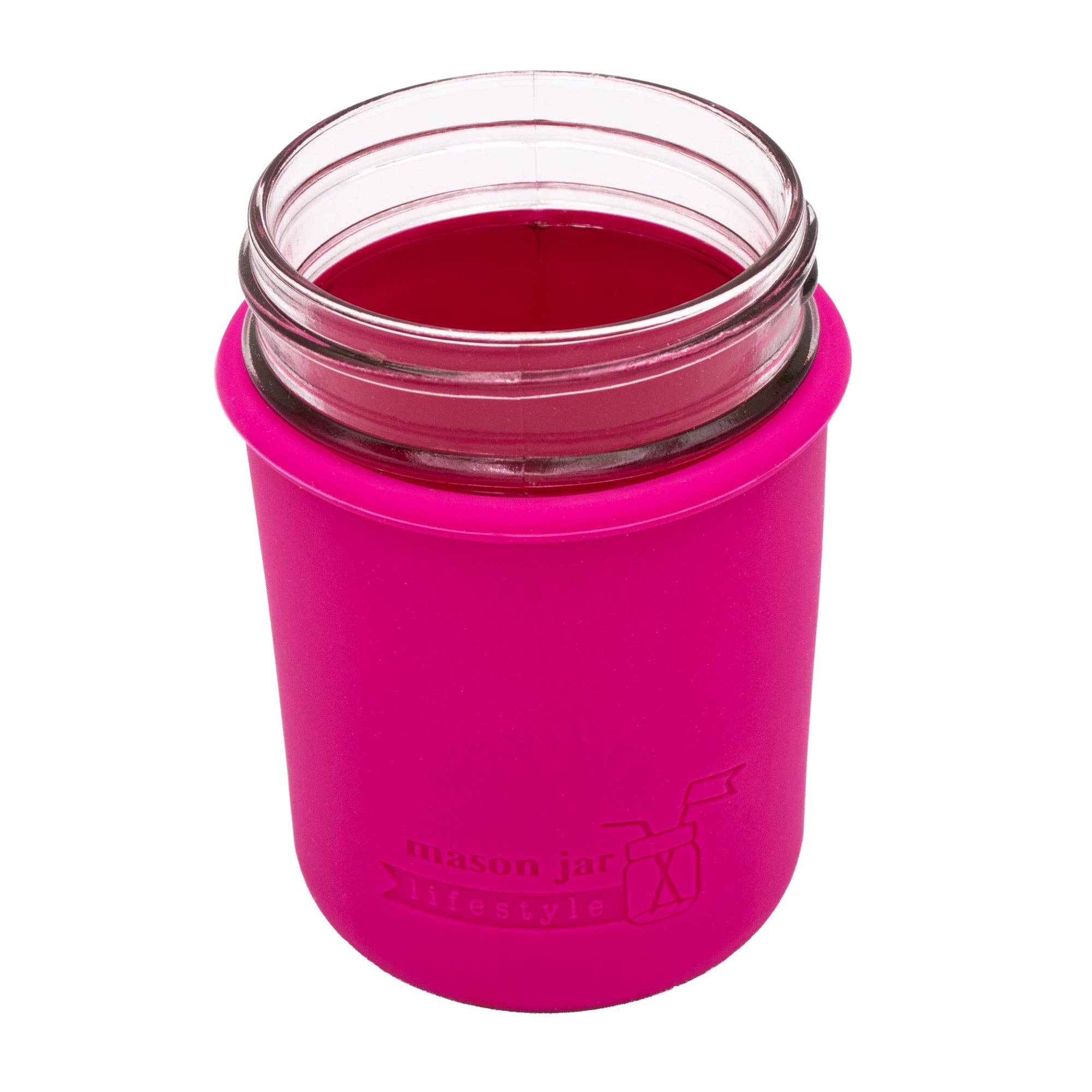 Mason Jar Lifestyle - Vente Housses de boisson - Manchon en silicone pour bocaux Mason d'une demi-pinte à bouche régulière de 8 oz11
