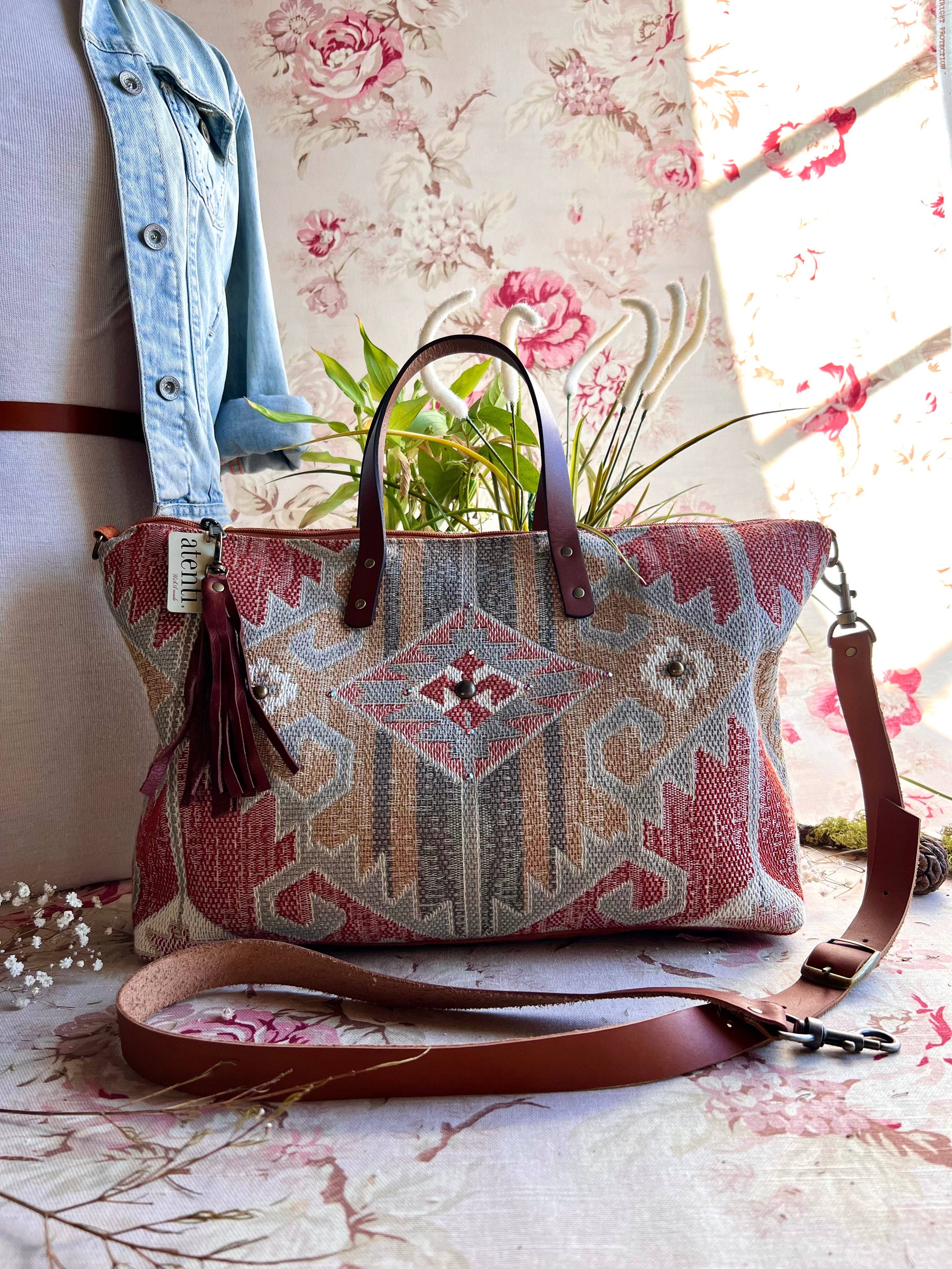 Atenti – wholesale Bärkasse - Dam – USA handgjord Carryall tygväska, Blaze Buddy Bag7